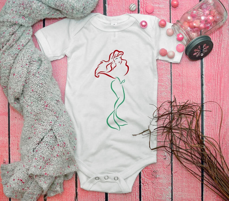 Ariel princess, princess ariel, ariel little mermaid, little mermaid ariel, ariel onesie, princess ariel onesie, princess onesie