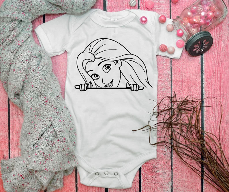 Disney Princess Onesie, Rapunzel, Rapunzel Tangled, Rapunzel Shirt, Rapunzel Onesie, Disney Rapunzel, Rapunzel T Shirt, Tangled Onesie