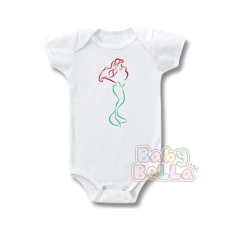 Ariel princess, princess ariel, ariel little mermaid, little mermaid ariel, ariel onesie, princess ariel onesie, princess onesie